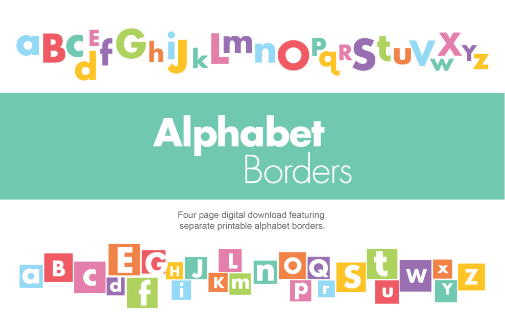 alphabet borders for walls